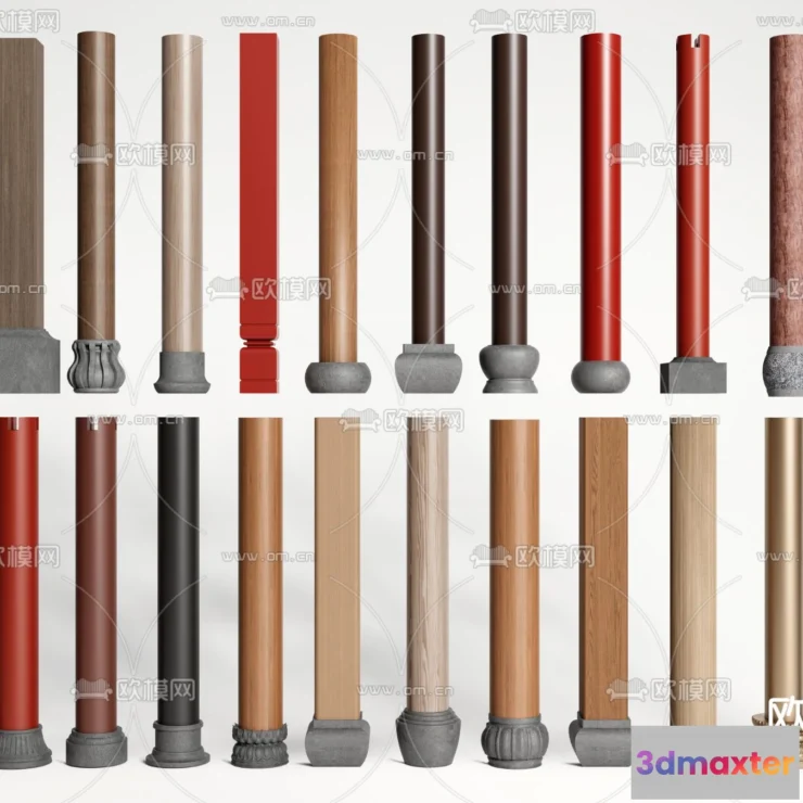 1238942 - PILLAR 3D MODELS - VRAY  CORONA - 3D MODEL - 595