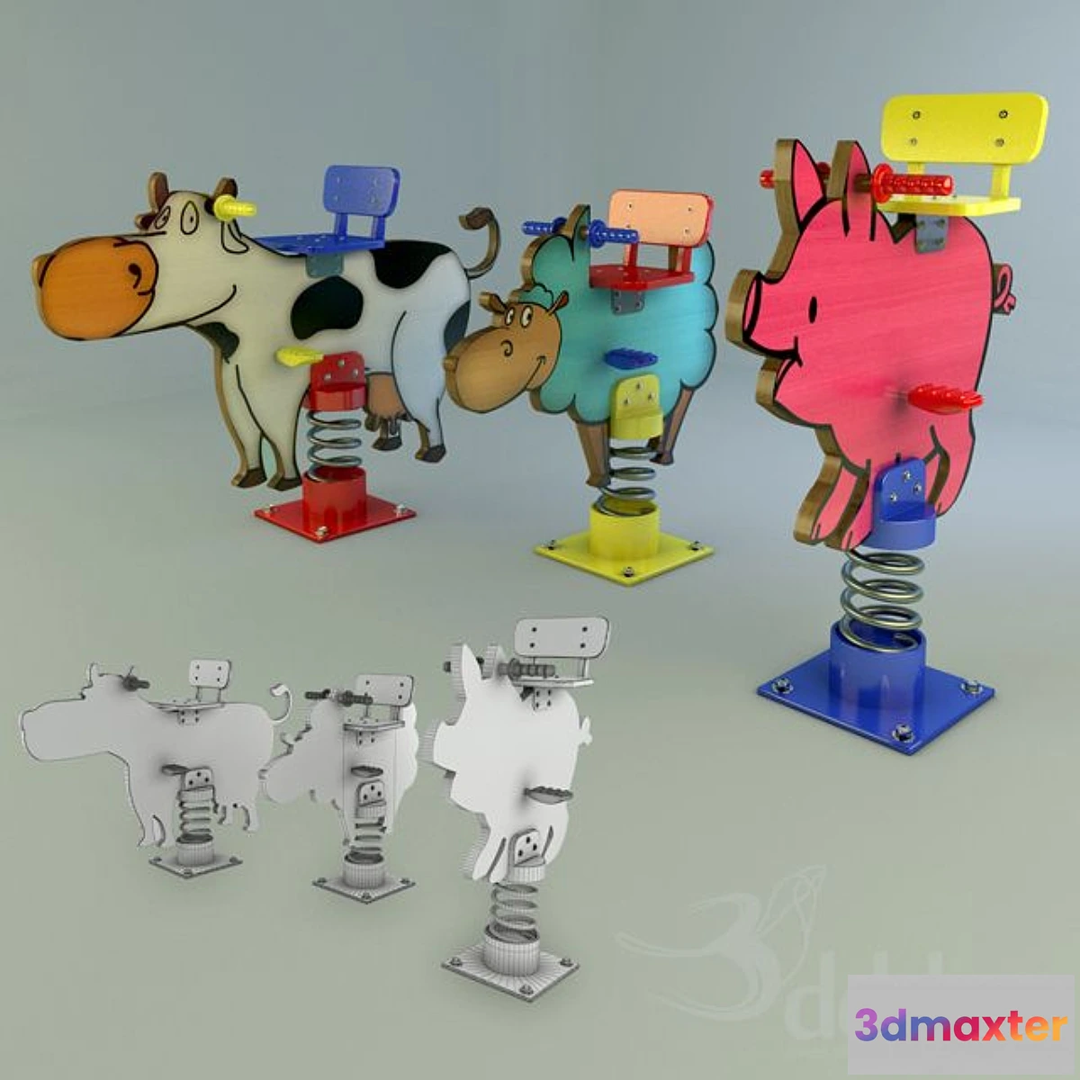 1273840 - Spring Toys 3D Max
