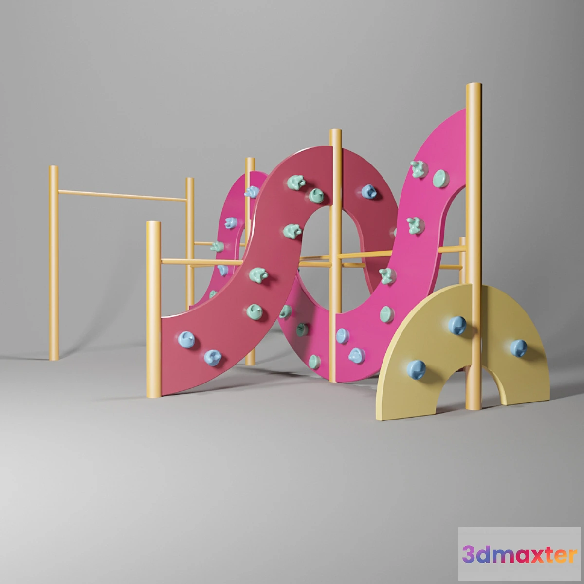 1300161 - Childrens outdoor climbing wall “The Fifth Element” 3D Max