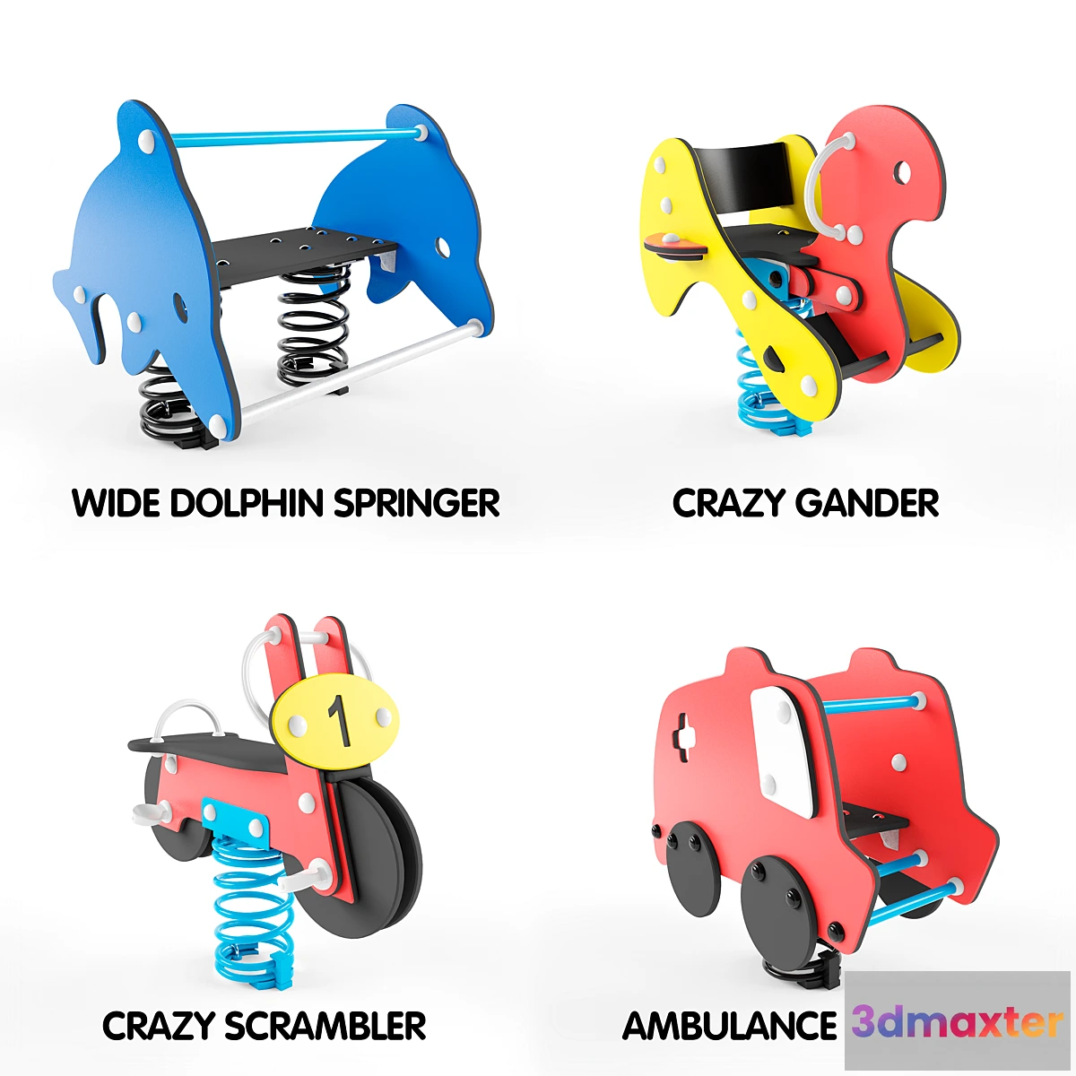 1334568 - Spring rocking. Kompan set 1 3D Max