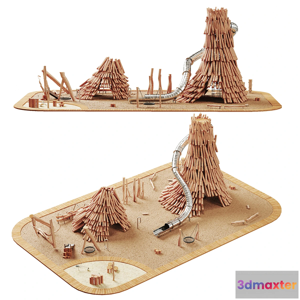 1354167 - Log playground 4 3D Max