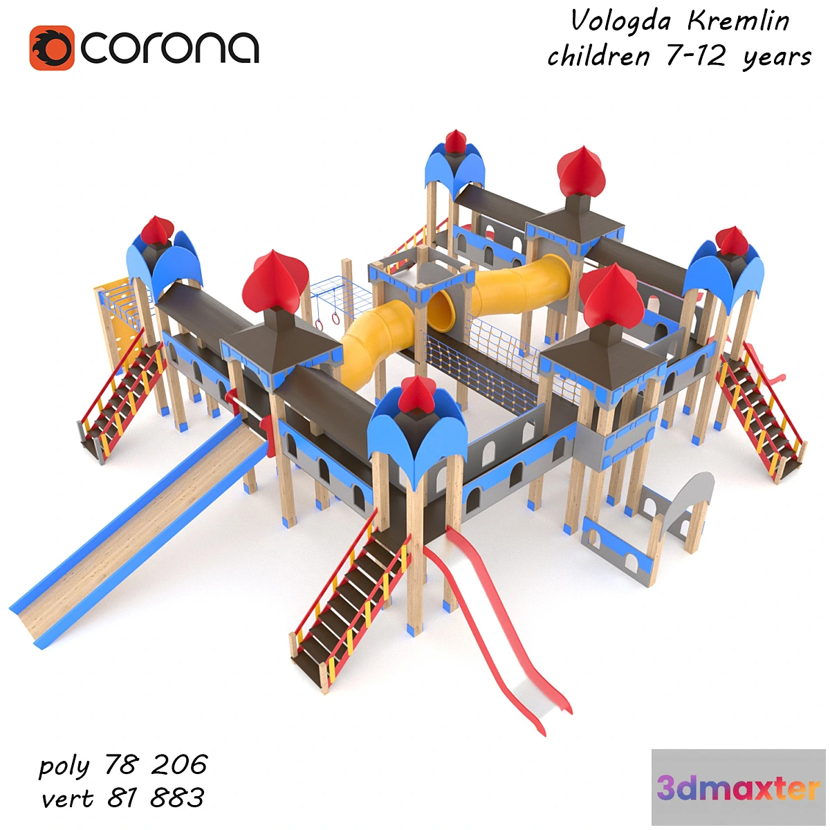 1355997 - Game complex “Vologda Kremlin” 3D Max
