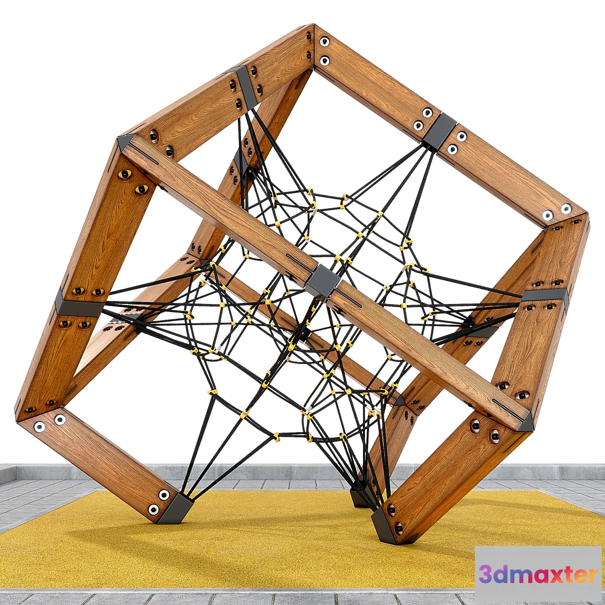 1356959 - Children’s play rope complex Cube. Playground 3D Max