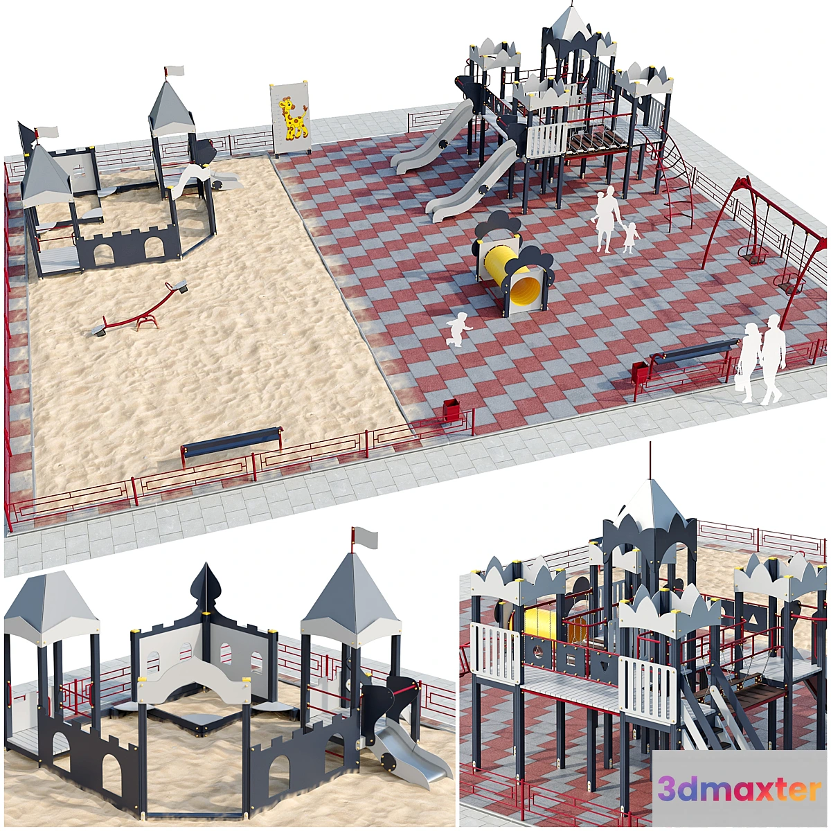 1401480 - Playground children’s town 3D Max