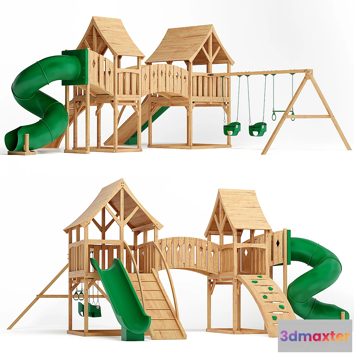1409448 - Majestic Double Swing Set 3D Max
