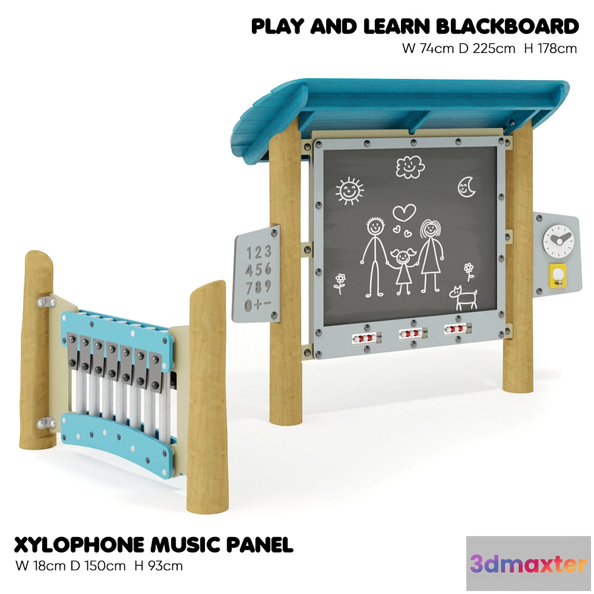 1418824 - KOMPAN. TRAINING EQUIPMENT 3D Max