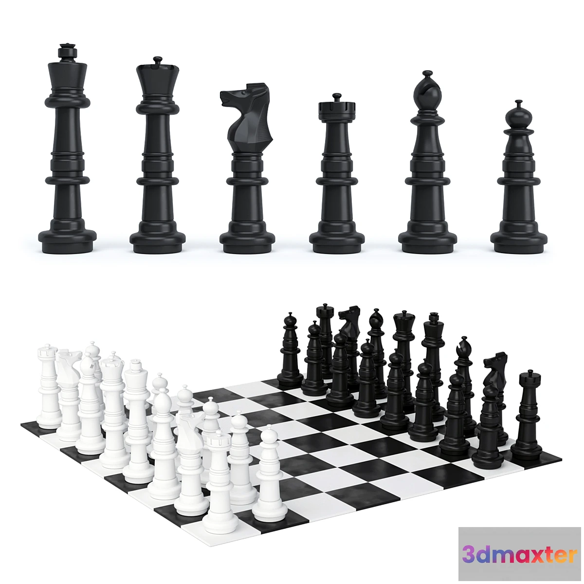 1424126 - Garden chess pieces KSH-36 3D Max