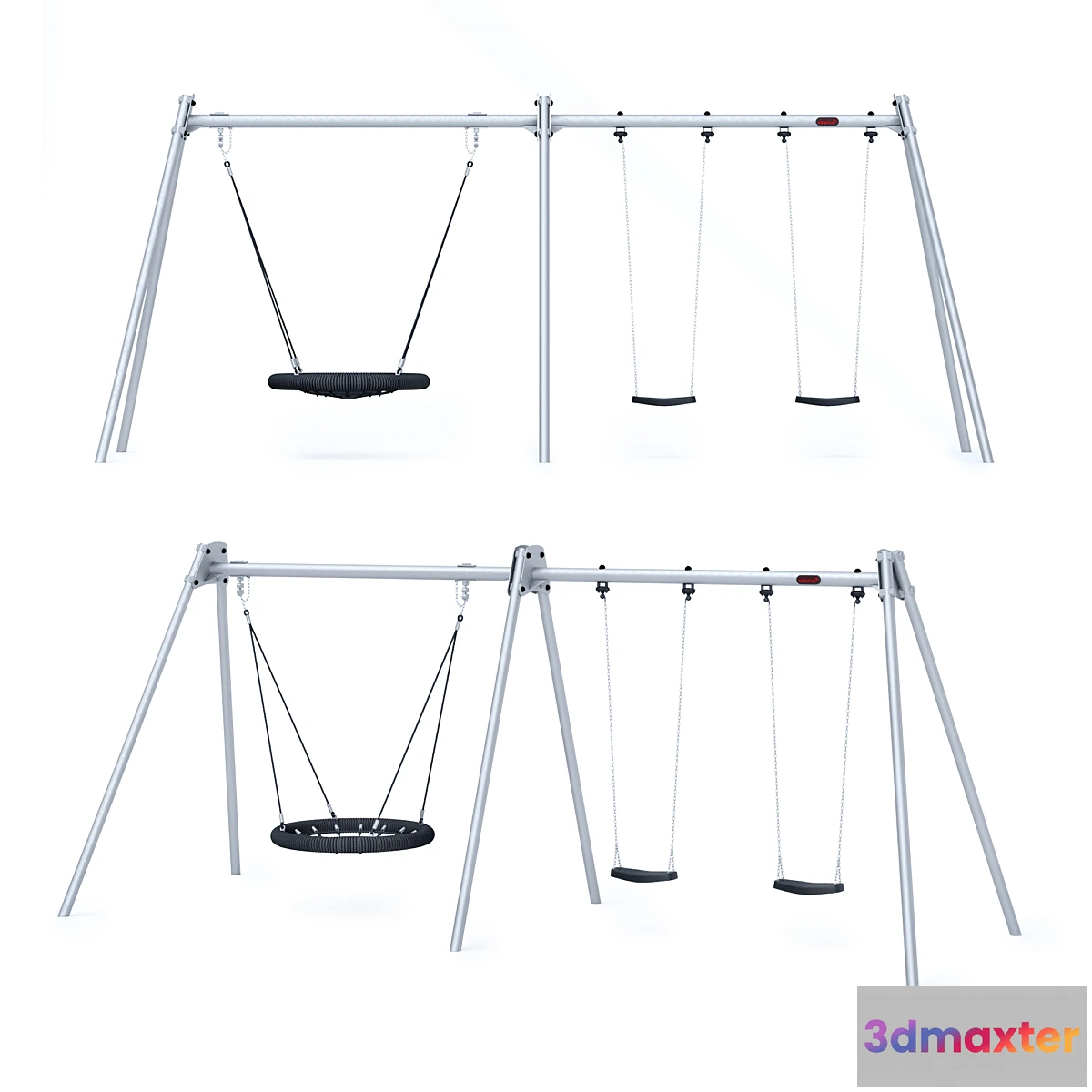 1430128 - Swing steel Standard + Nest 25m Kompan 3D Max