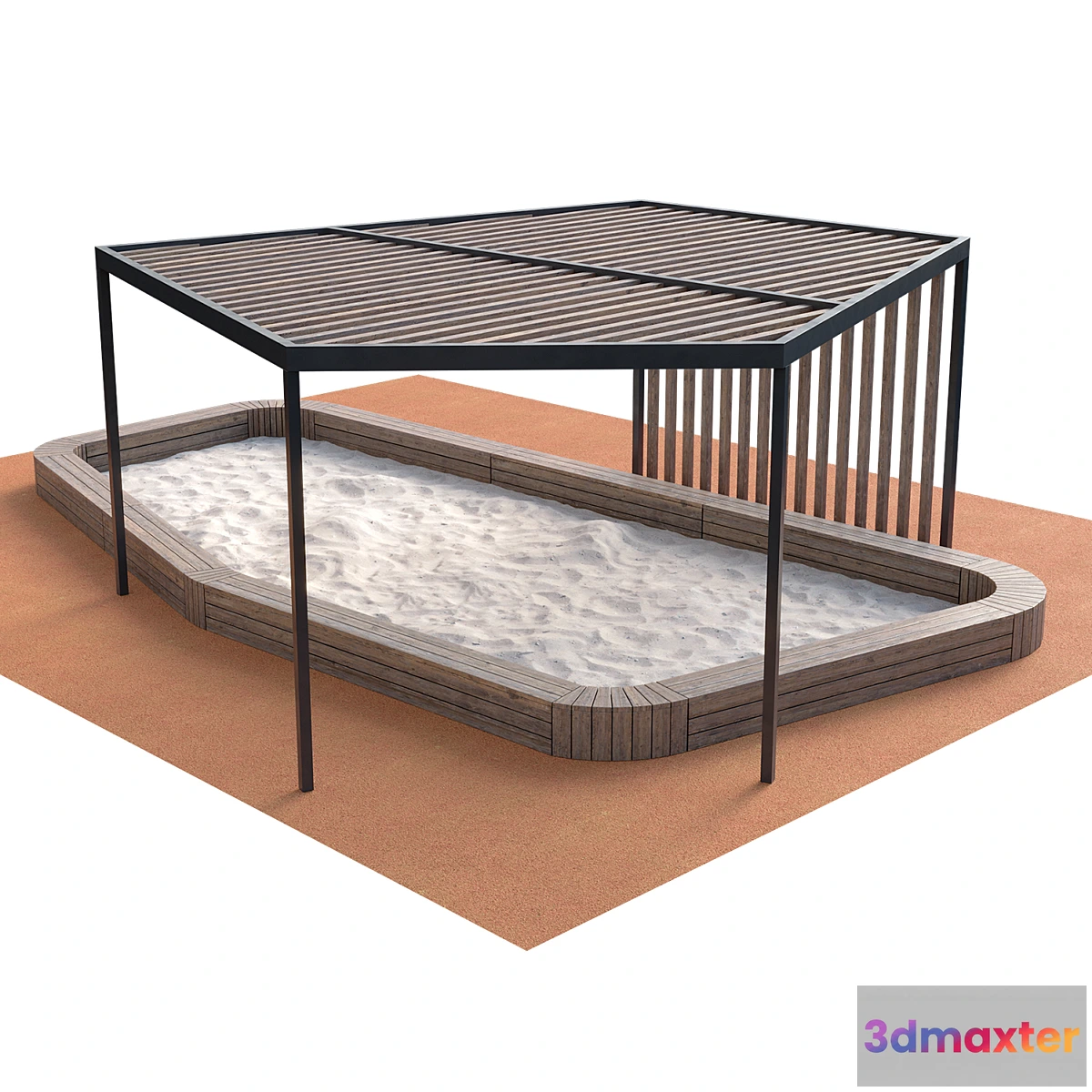 1431450 - Sandbox with canopy 3D Max