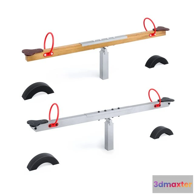 1540223 - Horizontal swing with Kompan tires 3D Max