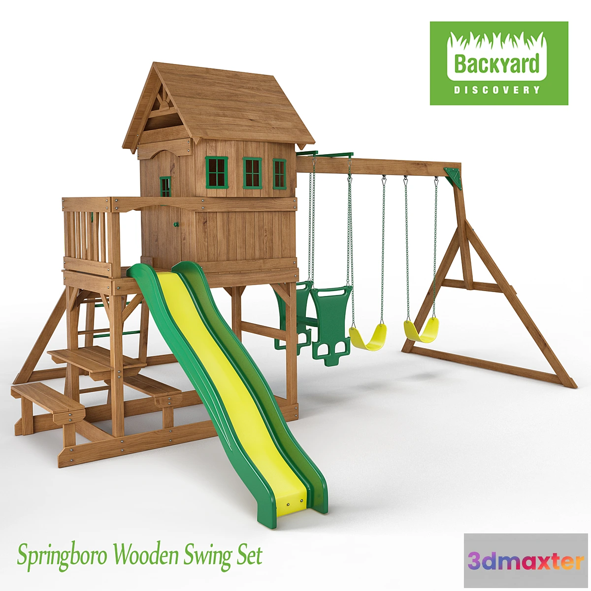 665261 - Springboro Wooden Swing Set