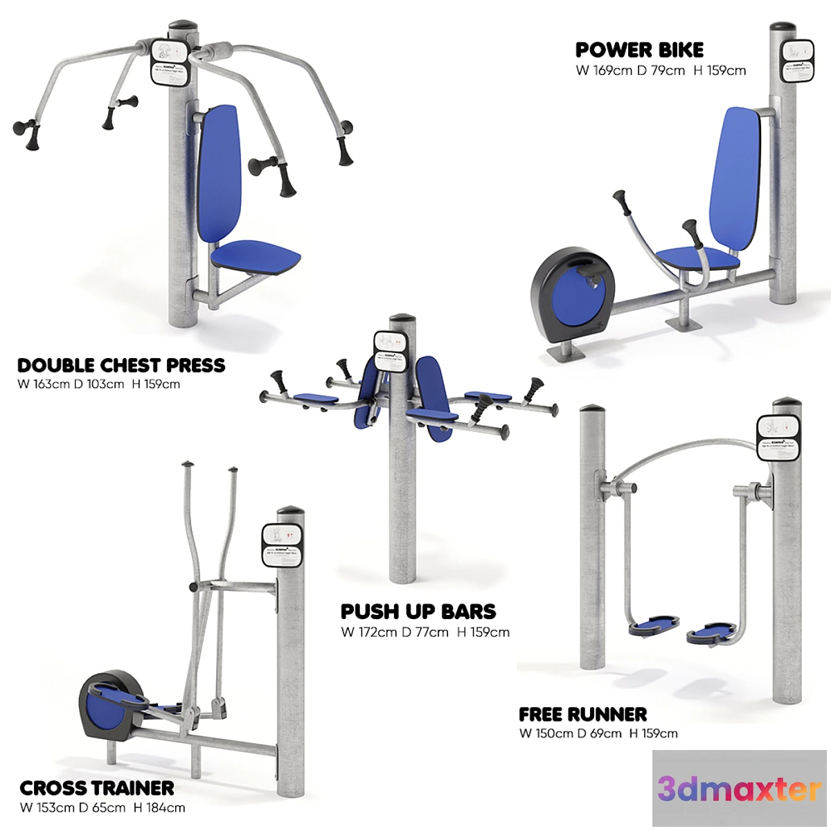 739129 - KOMPAN. Street fitness