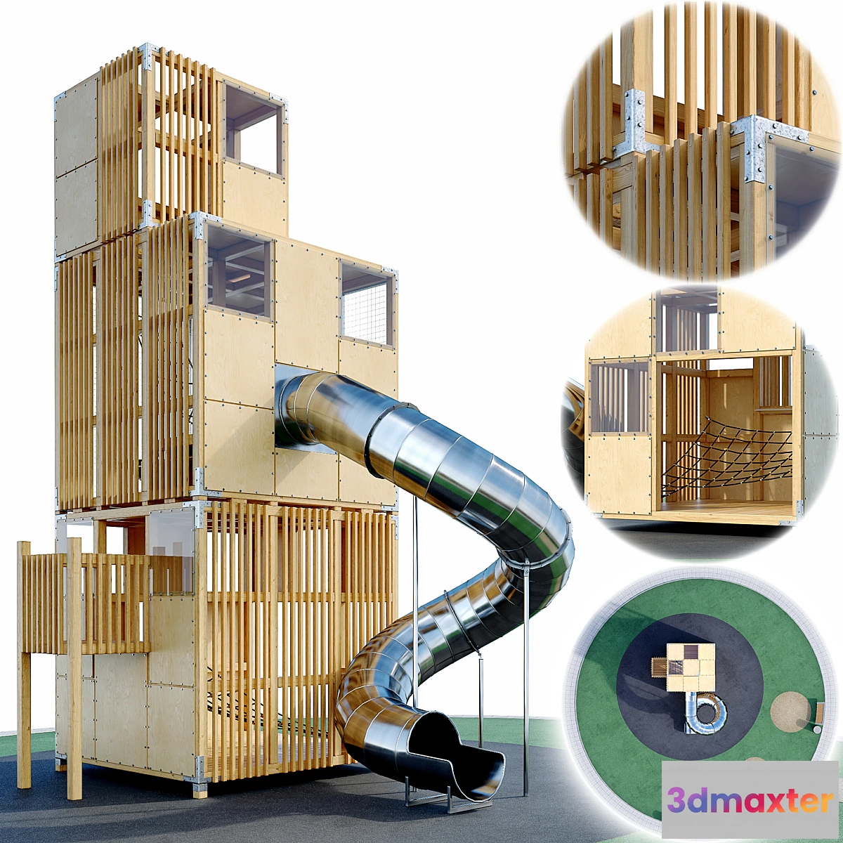 787950 - Children’s play complex Tower. Playground