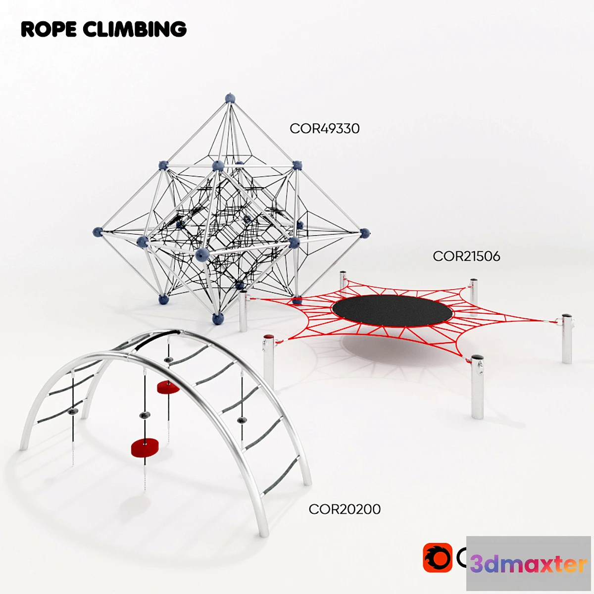823284 - KOMPAN. CARTOKTAEDRA FRAME SIXED NETWORK and LITTLE ARCH - No.2