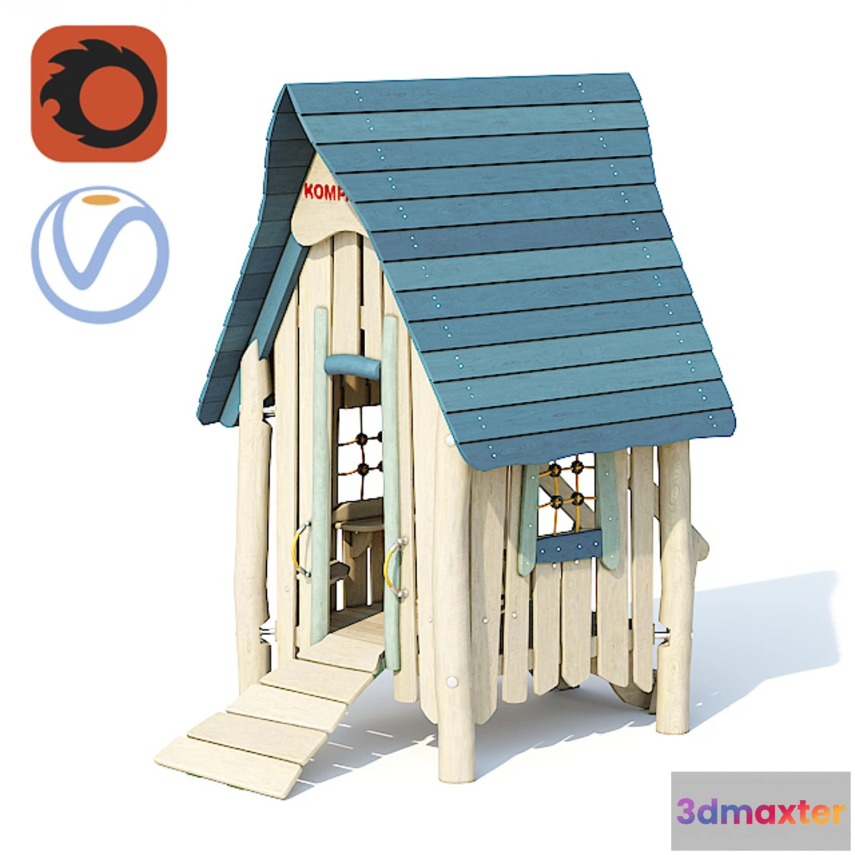 849609 - Kompan Robinia NRO405 Village House - No.3