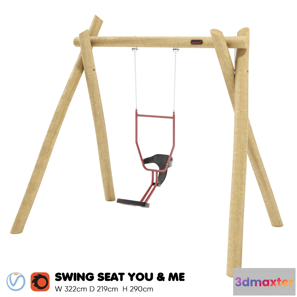 849639 - Kompan. Swing with You and Me Seat - No.2