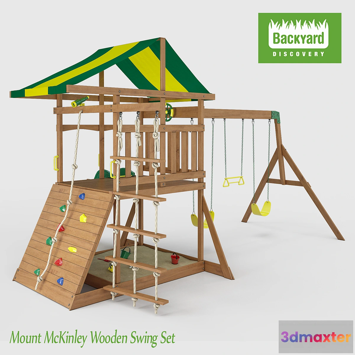 874833 - Mount McKinley Wooden Swing Set - No.4