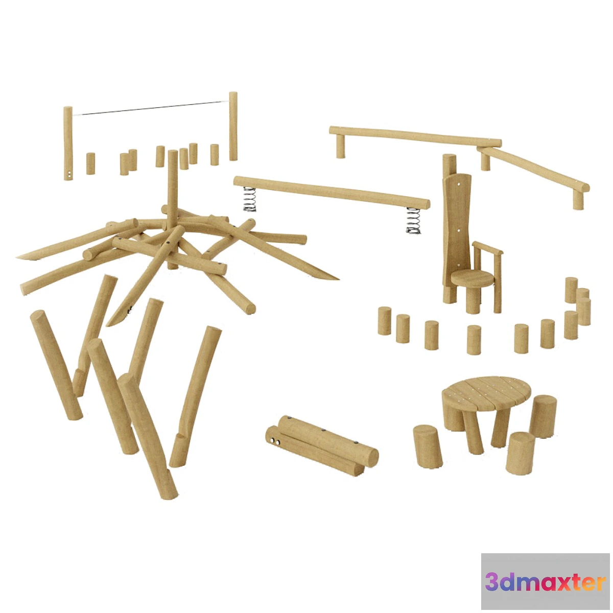 874835 - KOMPAN. EQUIPMENT FROM LOGS - No.3