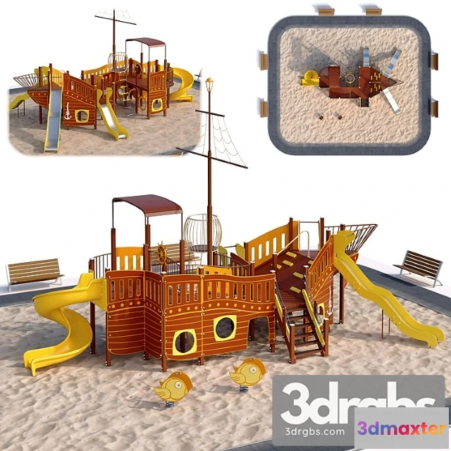 908242 - Childrens Playground Ship Ship Sailboat