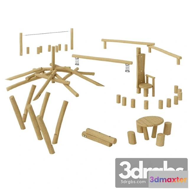 908296 - Kompan Equipment from Logs