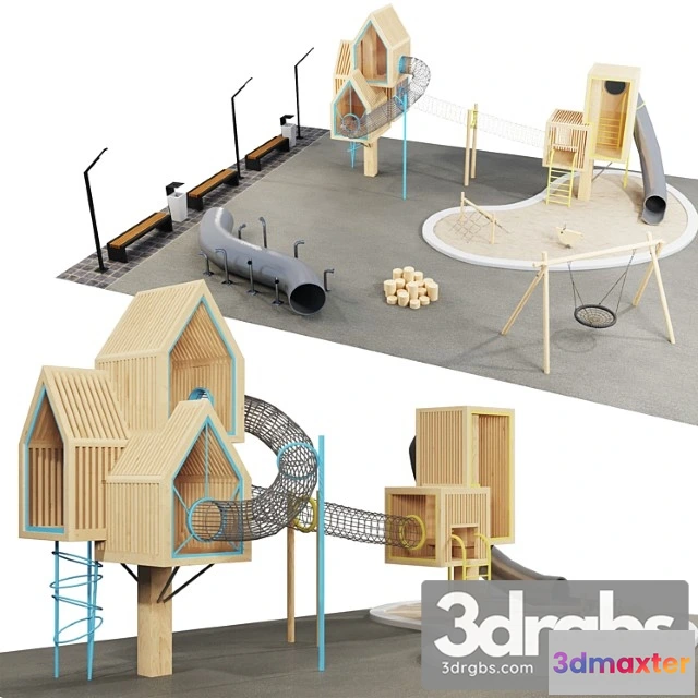 908342 - Modern Wooden Playground 1