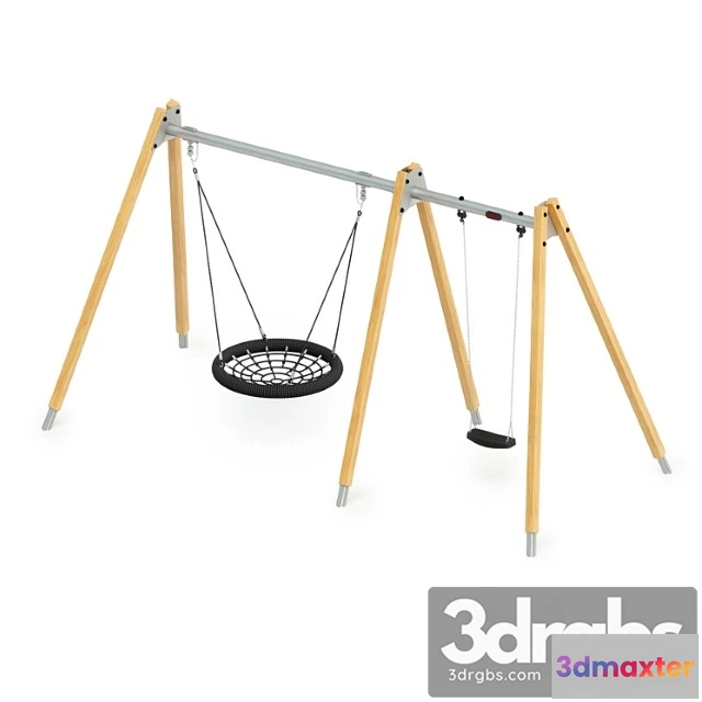 908416 - Swing 25m Solid Wood Kompan
