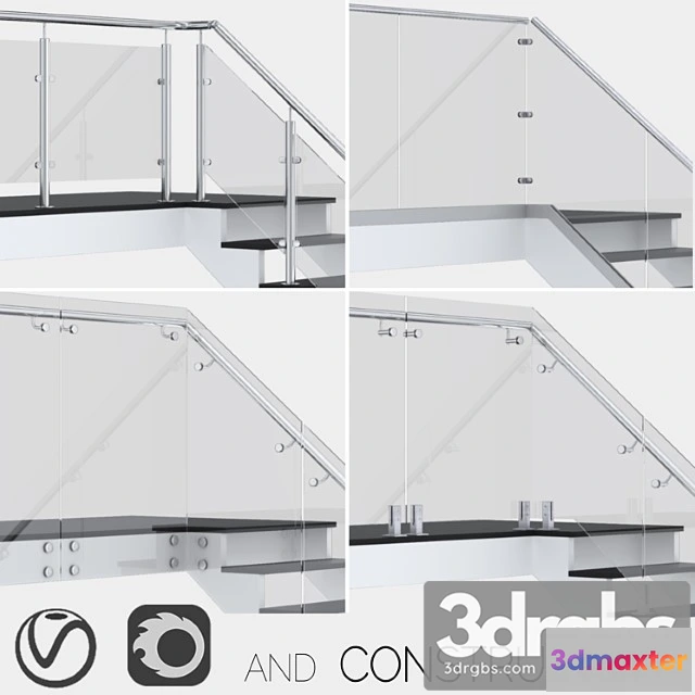 1007194 - Glass Fencing With Handrail 4 Options