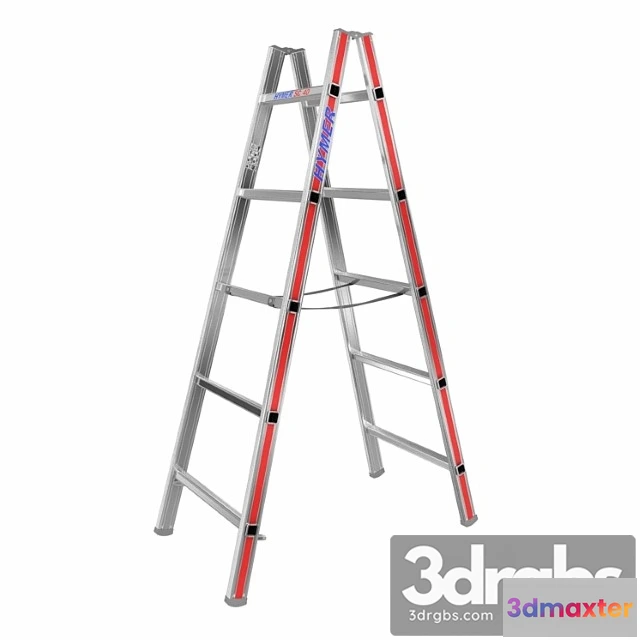 1007200 - Hymer 4023 aluminum ladder 3d model