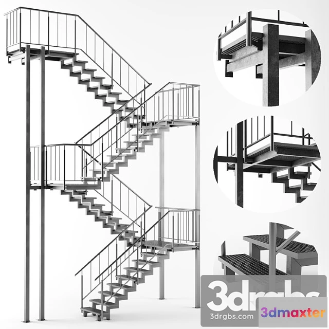 1007236 - Metal Outdoor Stair