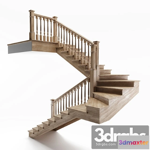 1007328 - Staircase Wooden Zabezhnaya