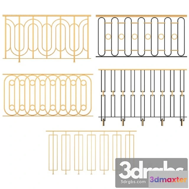 1058242 - Set of classic railings