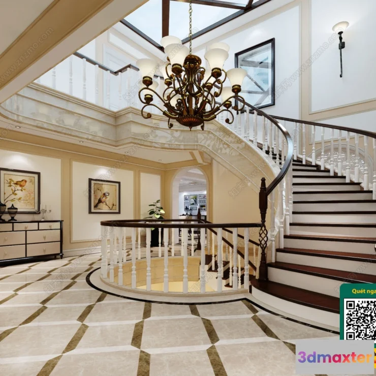 1246084 - STAIR - VRAY  CORONA - 3D MODEL - 4166