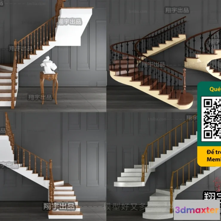 1246714 - STAIR - VRAY  CORONA - 3D MODEL - 4481