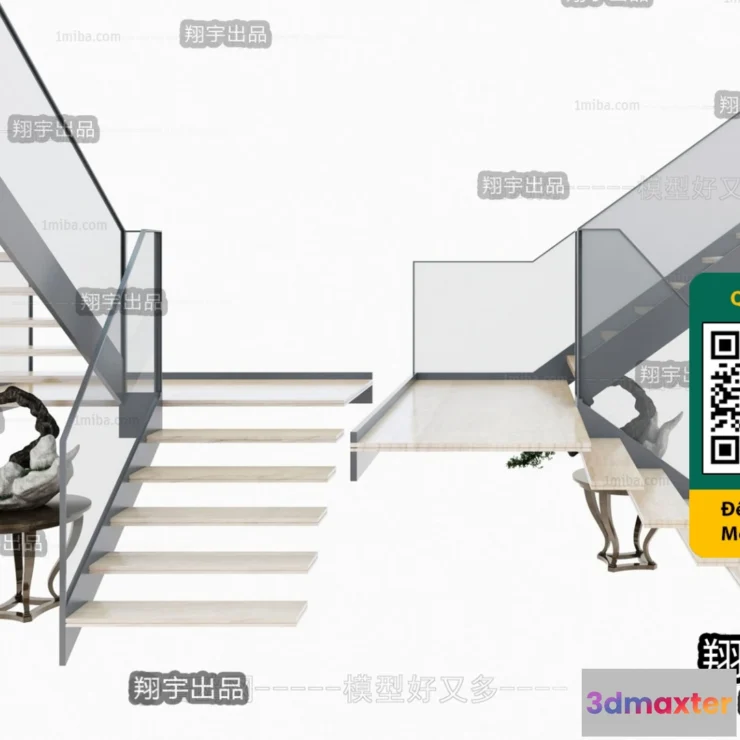 1246716 - STAIR - VRAY  CORONA - 3D MODEL - 4482