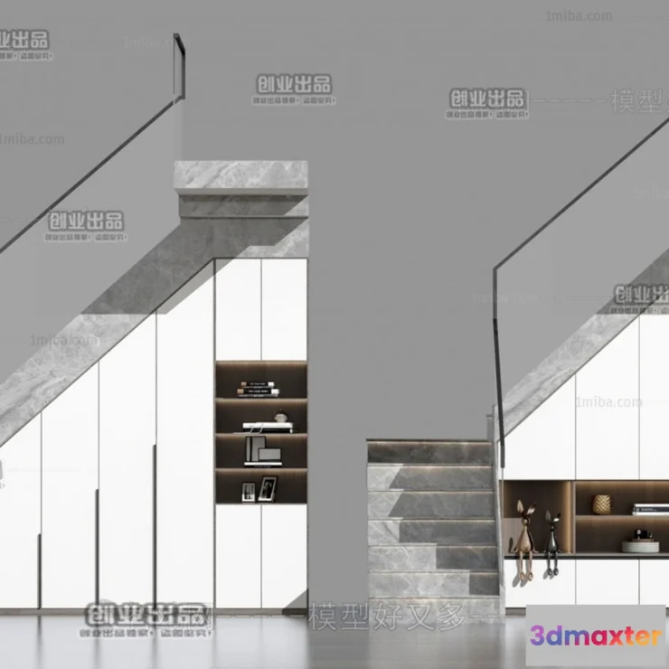 1246726 - STAIR - VRAY  CORONA - 3D MODEL - 4487