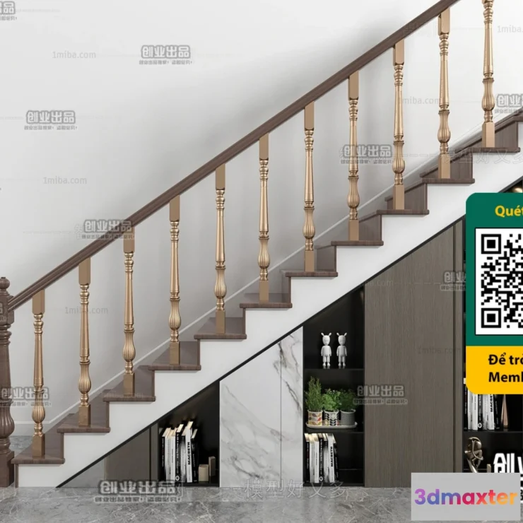 1246730 - STAIR - VRAY  CORONA - 3D MODEL - 4489