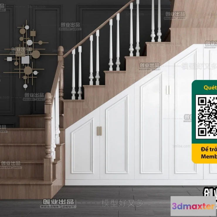 1246732 - STAIR - VRAY CORONA - 3D MODEL - 4490