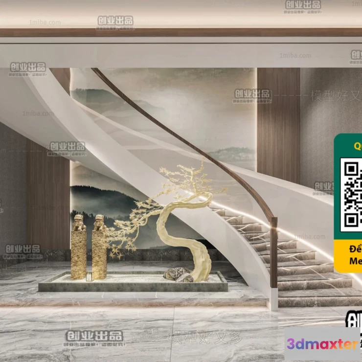 1246736 - STAIR - VRAY  CORONA - 3D MODEL - 4492