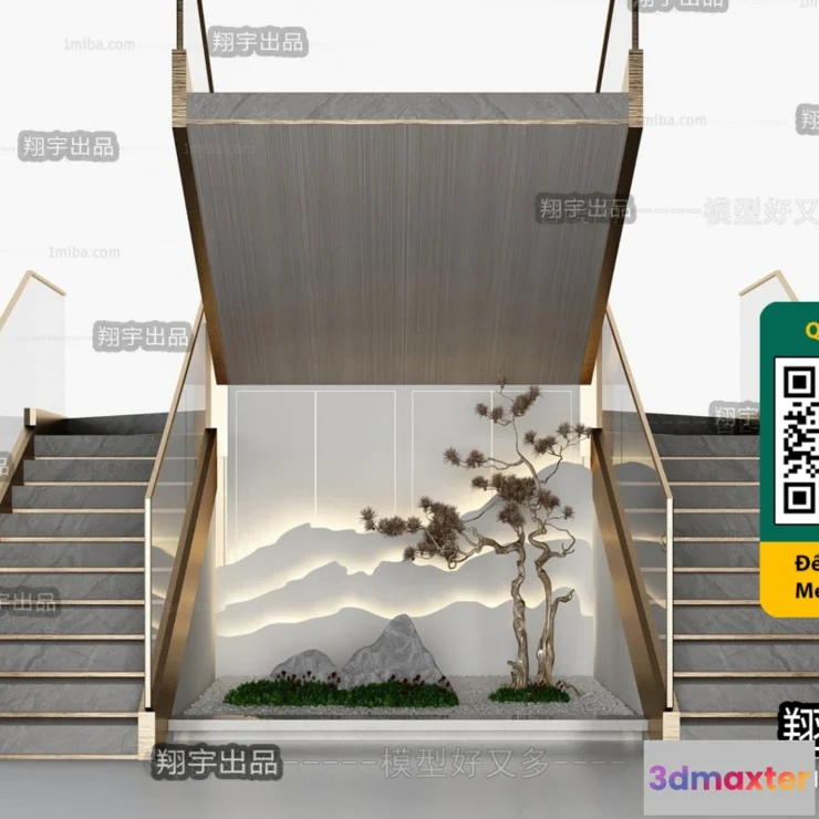 1246756 - STAIR - VRAY  CORONA - 3D MODEL - 4502