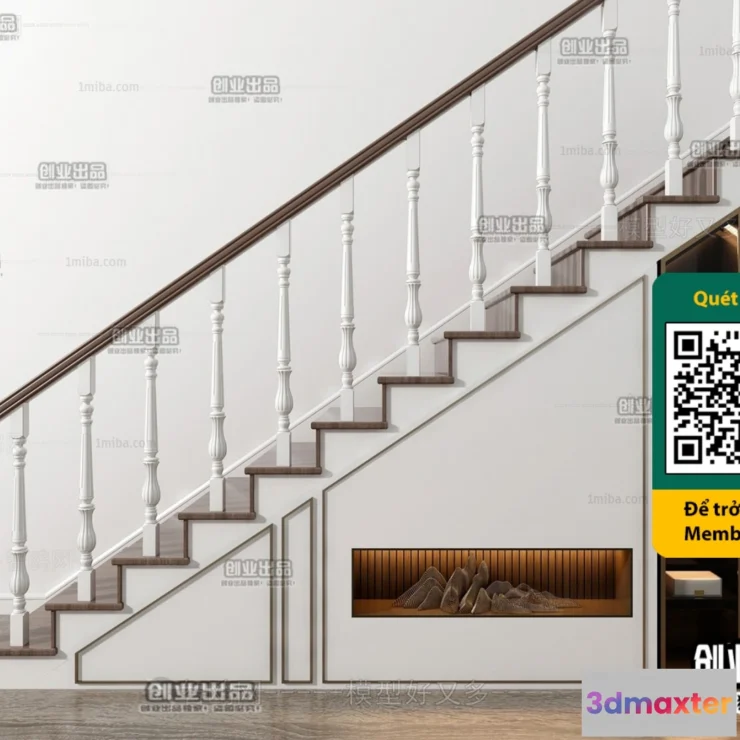 1246758 - STAIR - VRAY  CORONA - 3D MODEL - 4503