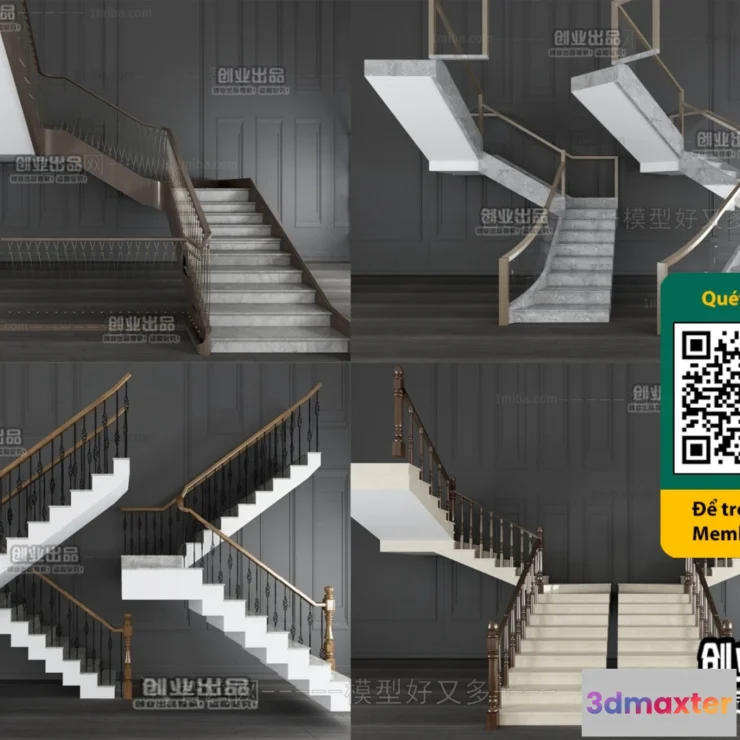 1246762 - STAIR - VRAY  CORONA - 3D MODEL - 4505