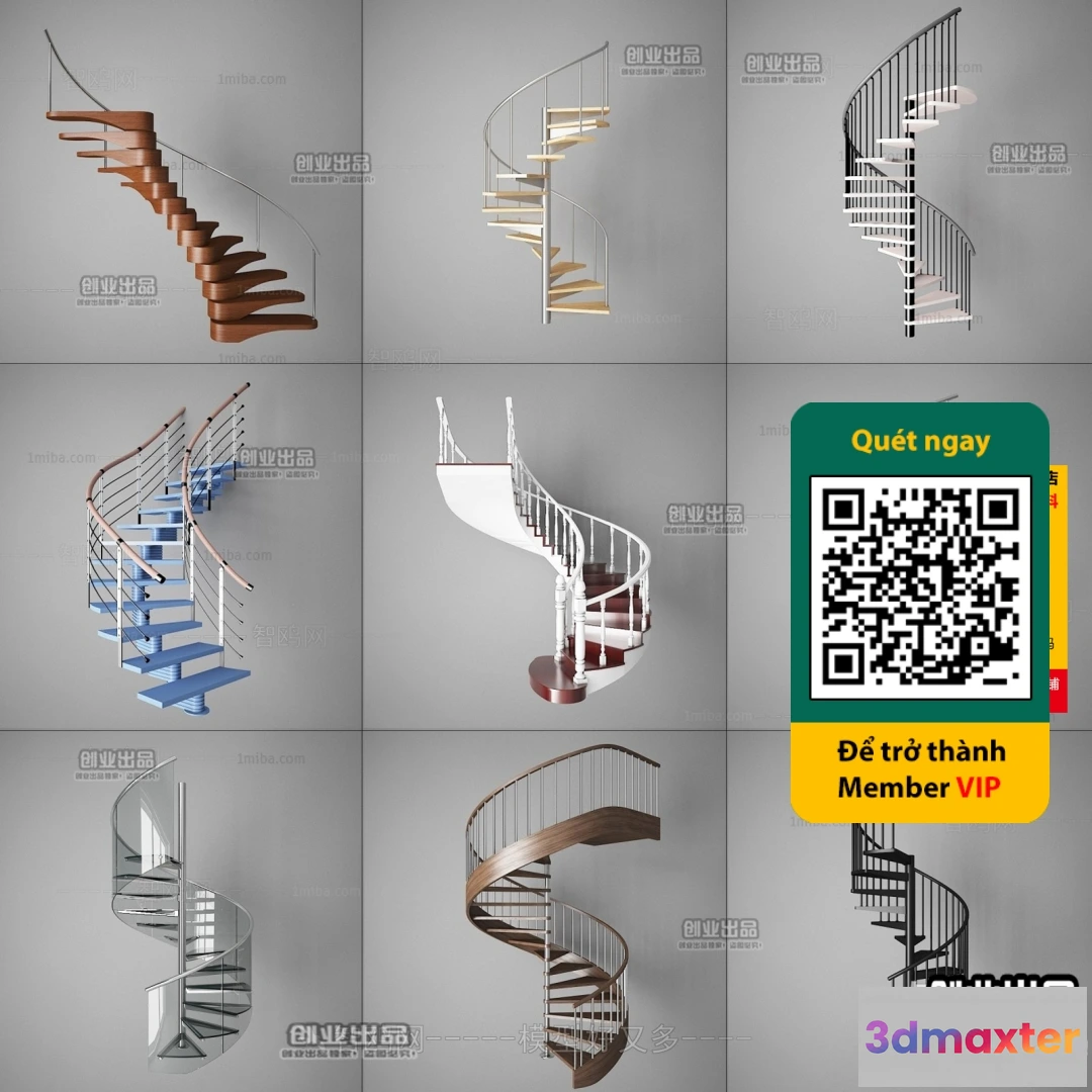 1246764 - STAIR - VRAY  CORONA - 3D MODEL - 4506