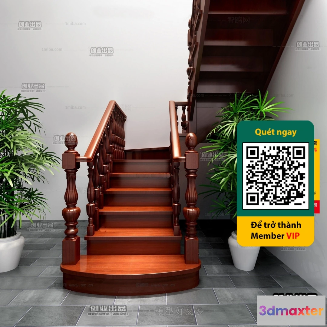 1246774 - STAIR - VRAY  CORONA - 3D MODEL - 4511