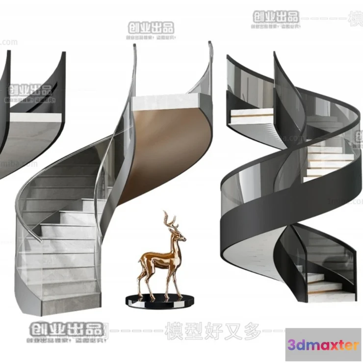 1246780 - STAIR - VRAY  CORONA - 3D MODEL - 4514