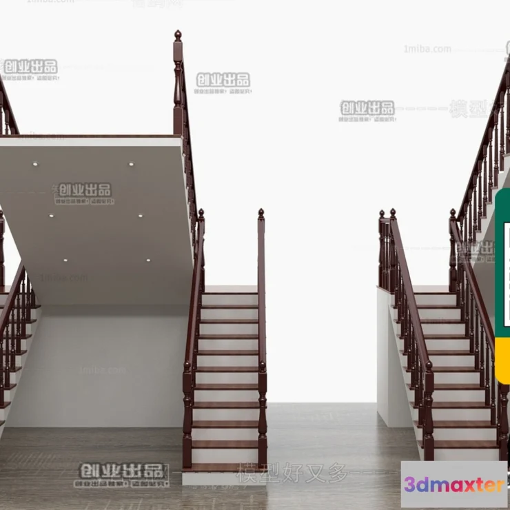 1246788 - STAIR - VRAY  CORONA - 3D MODEL - 4518