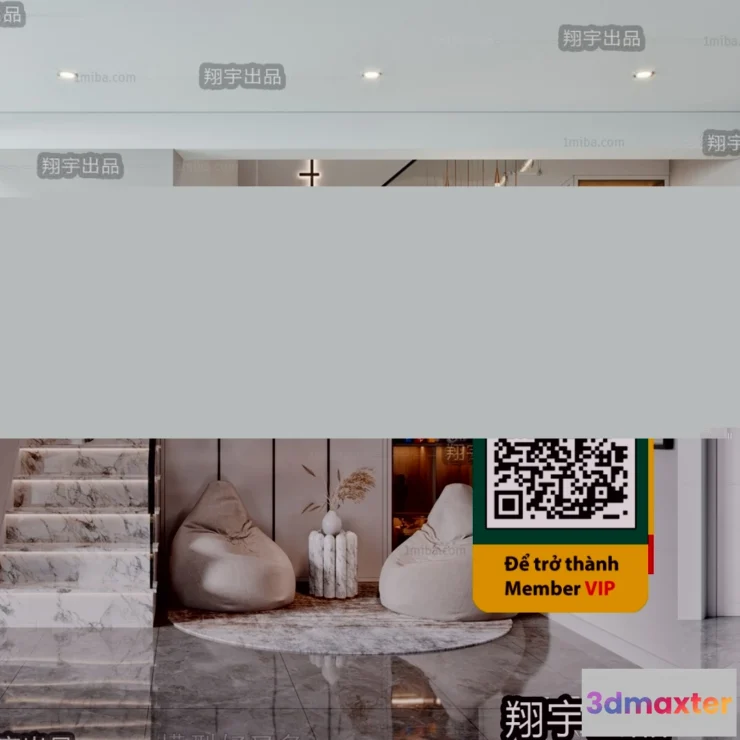 1246796 - STAIR - VRAY  CORONA - 3D MODEL - 4522