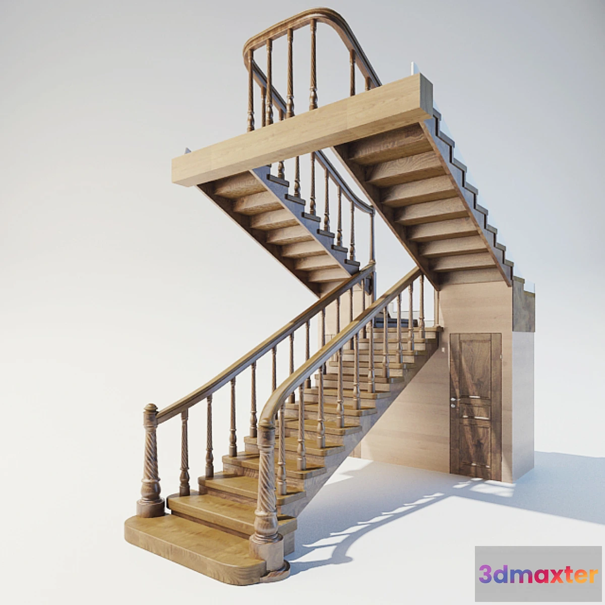 1273506 - wooden staircase - No.2 3D Max