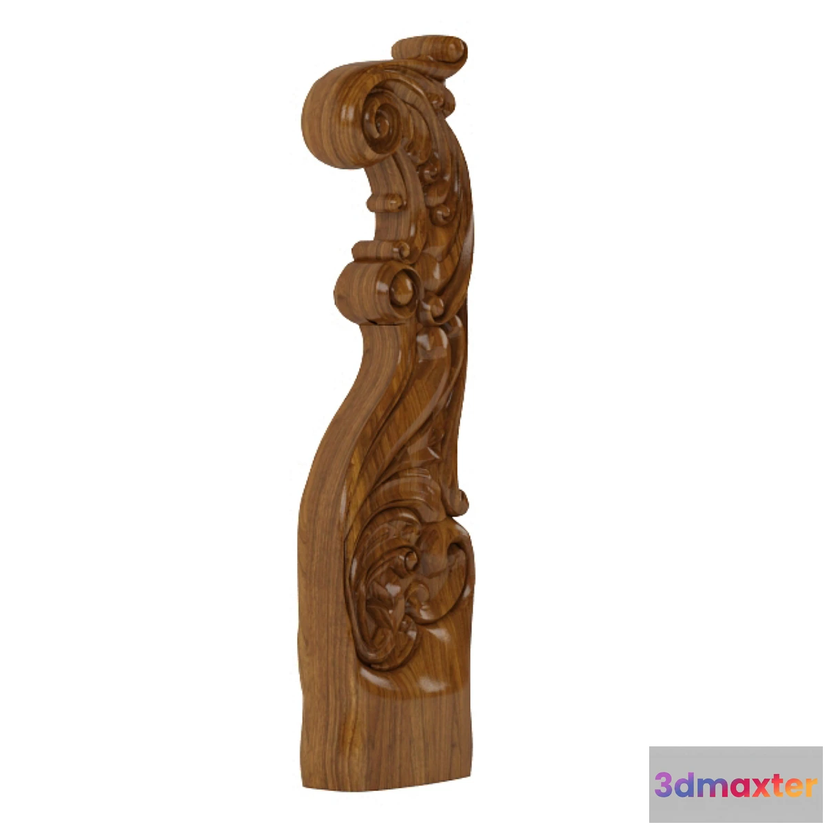 1273870 - Model carved stair post 3D Max