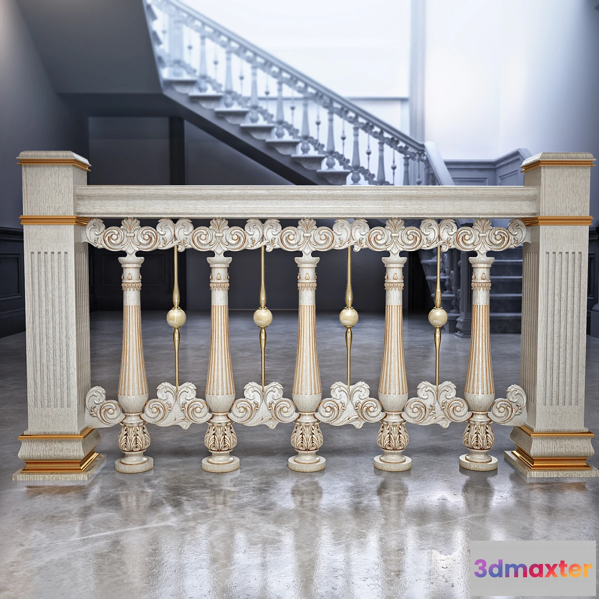 1287692 - railing 3D Max