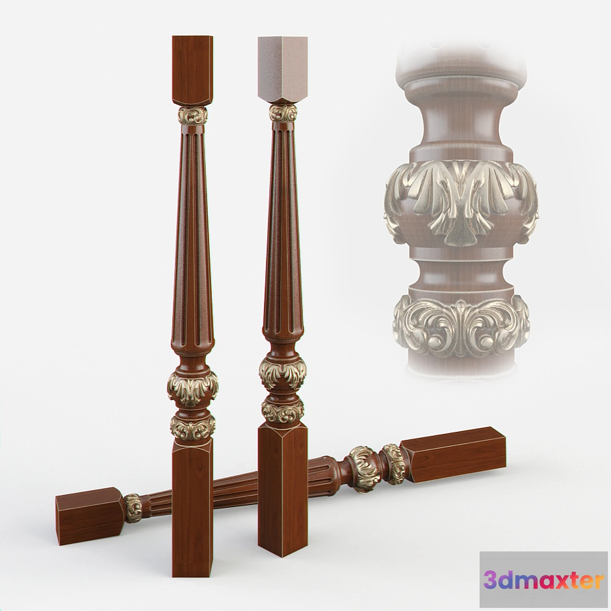 1291533 - Baluster ladder 3D Max